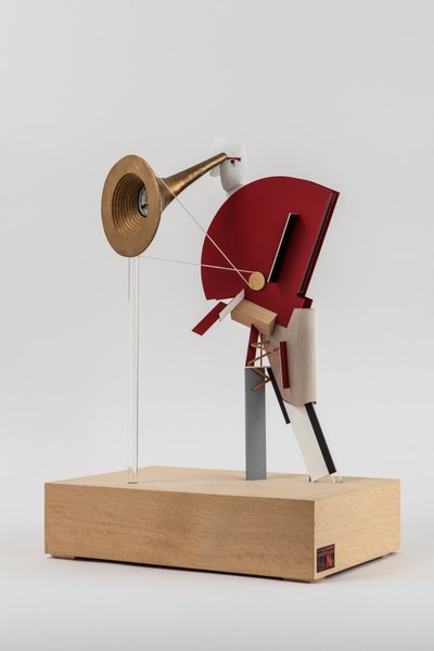 3D interpretatie naar 'Ansager (Omroeper)' van El Lissitzky