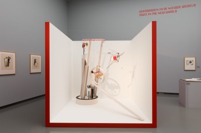 3D interpretatie naar ´Teil der Schaumachinerie (Deel van het Toneelmechanisme)´ van El Lissitzky