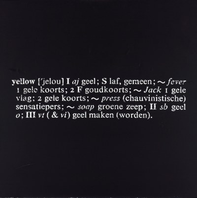 Art as Idea as Idea (First Investigation)