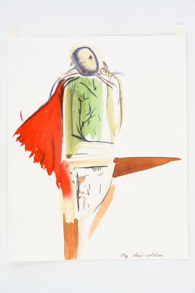 Costume with Red Carnation