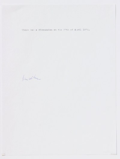 Discussion, 1976  27 April