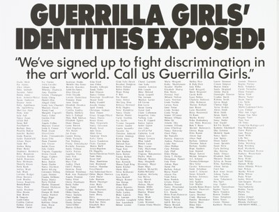 Guerrilla Girls' identities exposed!