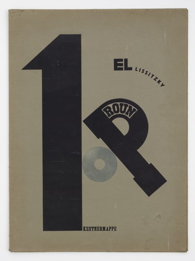 Omslag en titelpagina '1. Kestnermappe Proun'