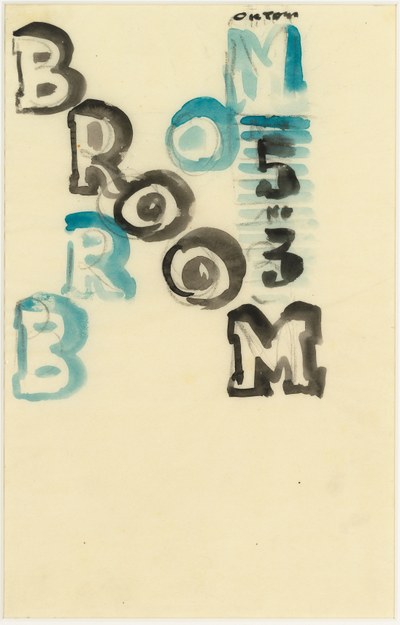 Omslagontwerp voor het tijdschrift 'Broom' (nr. 3 vol. 5)