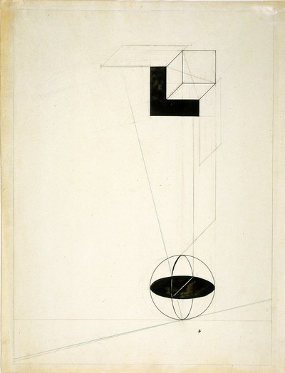 Ontwerp van een Proun uit de 1e Kestnermap 'Proun' 
