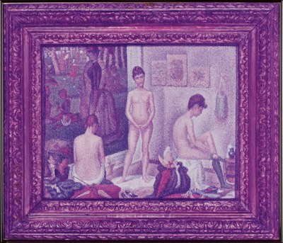 Seurat's 'Les Poseuses' (small version) 1888 - 1975