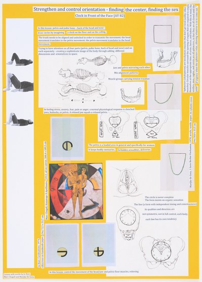 Strengthen and control orientation – finding the centre,
finding the sex
Clock in front of the face [AY 82]