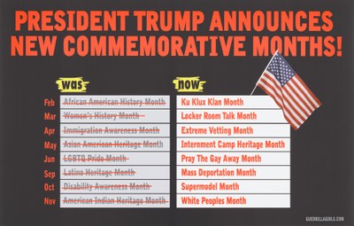 Trump Announces New Commemorative Months