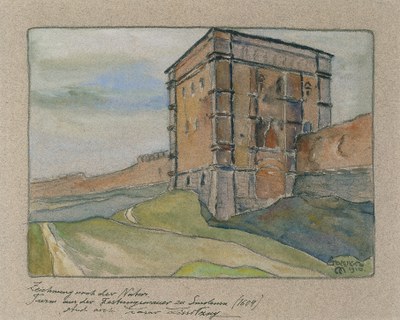 Turm aus der Festungsmauer zu Smolensk