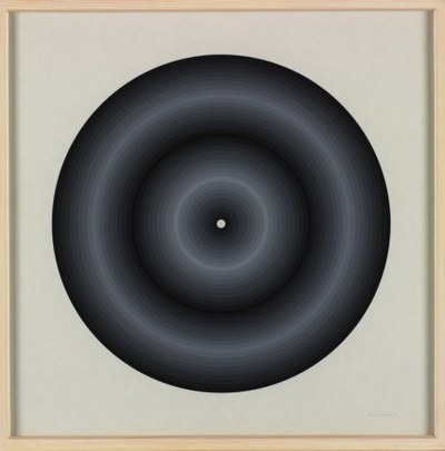 Verkleuring en opdeling van een uit 21 tonen opgebouwde cirkel in 8 fasen