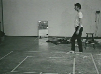 Walking in an Exaggerated Manner Around the Perimeter of a Square