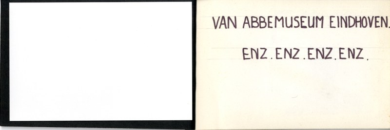 Ontwerp, niet uitgevoerd, voor catalogus tentoonstelling Hans Biezen-foto's van Jet, 1975
