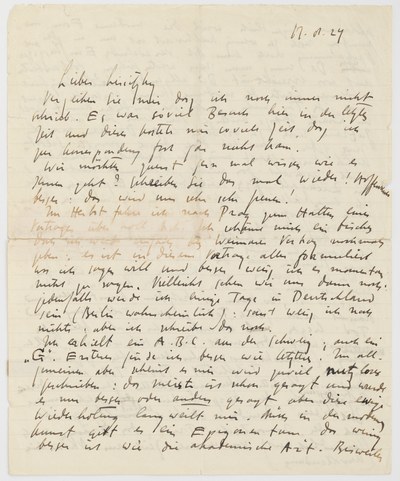 Brief aan Lissitzky  17 augustus 1924