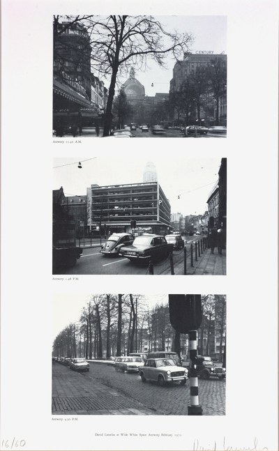 David Lamelas at Wide White Space Antwerp; February 1970