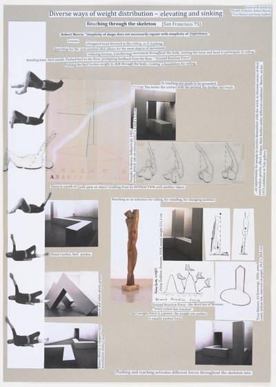 Diverse ways of distributing weight – elevating and sinking
Reaching through the skeleton [San Francisco 75]