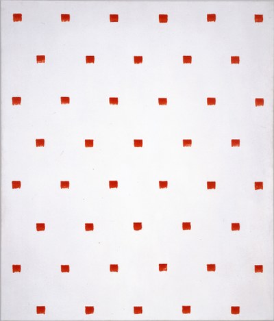 Empreintes de pinceau no. 50 répétées à intervalles réguliers (30 cm)