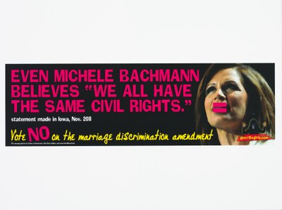 Even Michele Bachmann believes "We all have the same civil rights" billboard"
