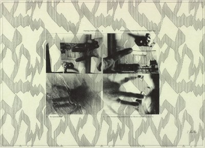 Figur mit Hand ( Es schwindelt mir Teppich von Rosenblättern...)