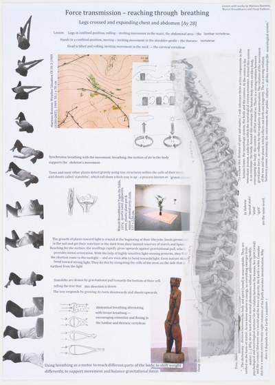 Force transmission – reaching through breathing
Legs crossed and expanding chest and abdomen [AY 28]