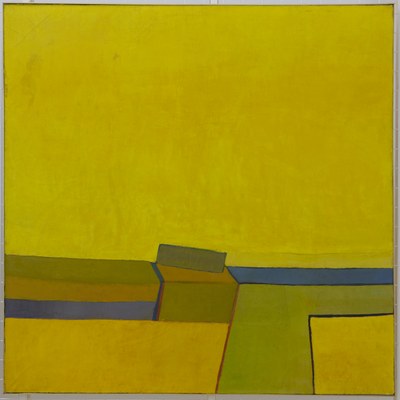 Groot geel landschap