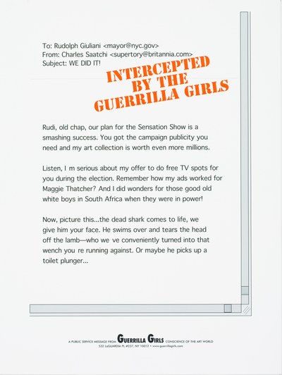 Intercepted by the Guerrilla Girls