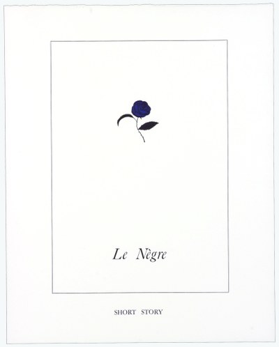 Le Nègre, Short Story