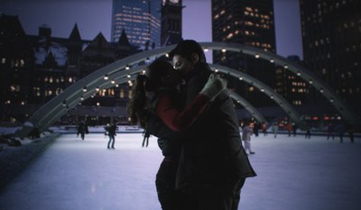 Nathan Phillips Square, A Winter's Night, Skating