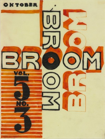 Omslagontwerp voor tijdschrift 'Broom' (nr. 3 vol. 5)
