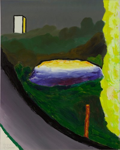 Ook de stemming van dit landschap is abstract