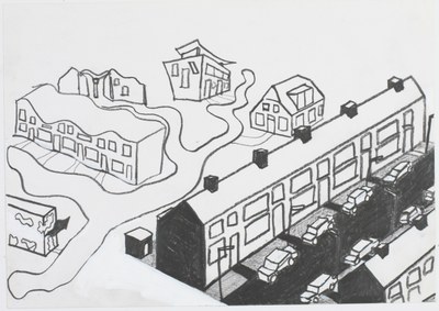 Ouderwetse nieuwbouw als beeld