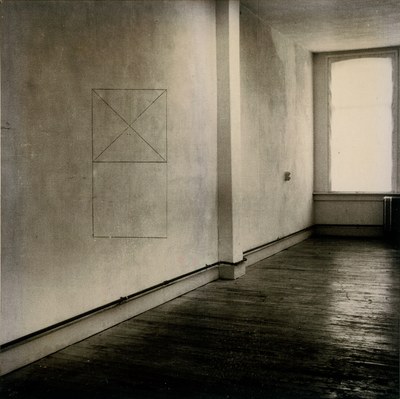 Perspective Correction, My Studio I, 3: Square on Wall