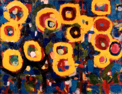 Rode en gele bloemen