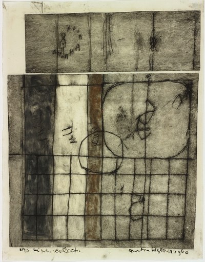 Ruiten, stroken, cirkel en gezicht