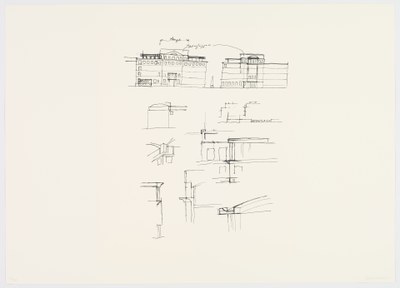 Schetsblad kantoor 'Olympus', Parkstraat, Den Haag