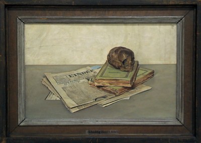 Stilleven met schedel