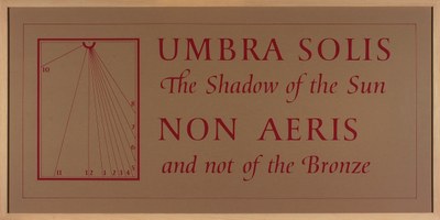 Sundial Print: Umbra Solis ...
