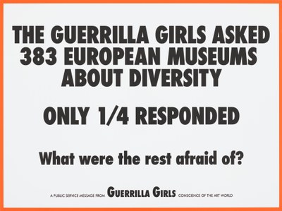The Guerrilla Girls Asked 383 European Museums About Diversity