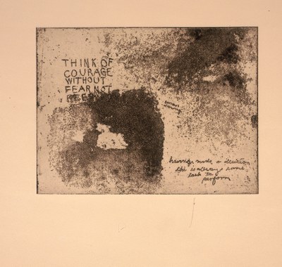 Think of Courage (without Fear not)